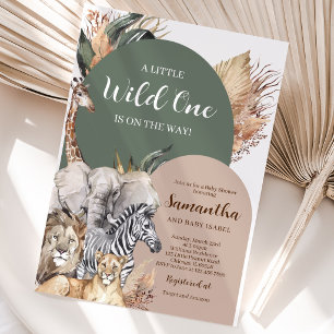 Invitation Fête Boho Wild One pour Bébé