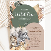 Invitation Fête Boho Wild One pour Bébé