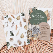Invitation Fête Boho Wild One pour Bébé