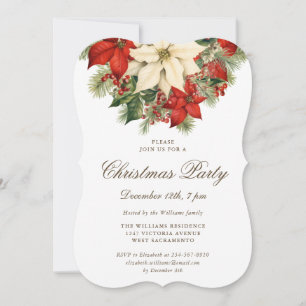 Invitation Fête Botanique de Noël aux Baies de Poinsettia