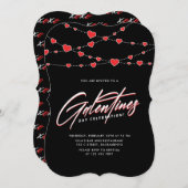 Invitation Fête branchée de la Saint-Galentin (Devant / Derrière)