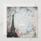 Invitation Fête chic Paris Sweet 16 (Dos)