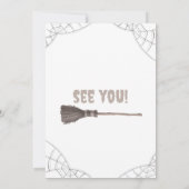 Invitation Fête citrouille du costume d'Halloween (Dos)