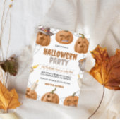 Invitation Fête citrouille du costume d'Halloween