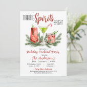 Invitation Fête Cocktail de Fêtes de Fête (Debout devant)