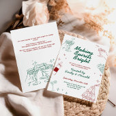 Invitation Fête Cocktail de Fêtes de Fête