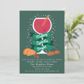 Invitation Fête Cocktail de Fêtes de Fête (Debout devant)