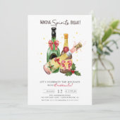 Invitation Fête Cocktail de Fêtes de Fête (Debout devant)