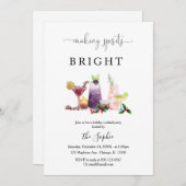 Invitation Fête Cocktail de Fêtes de Fête (Devant / Derrière)