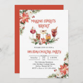 Invitation Fête Cocktail de Fêtes de Fête (Devant / Derrière)