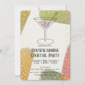 Invitation Fête Cocktail de la couleur d'automne moderne (Devant)