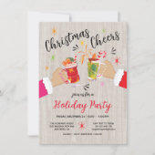 Invitation Fête Cocktail de Noël (Devant)