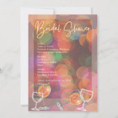 Invitation Fête & Cocktail fin de semaine de la douche de nag (Dos)