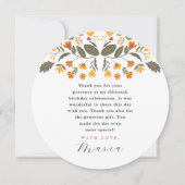 Invitation Fête colorée 15e anniversaire Merci photo (Devant)