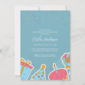 Invitation Fête colorée du 60e anniversaire (Dos)