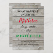 Invitation Fête colorée Mistletoe (Devant / Derrière)