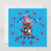 Invitation Fête comme si c'était 1776 American Eagle et drape (Devant)