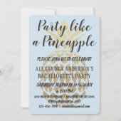 Invitation Fête comme un ananas Bachelorette (Devant)
