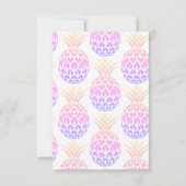 Invitation Fête comme un ananas N'importe quel âge Anniversai (Dos)