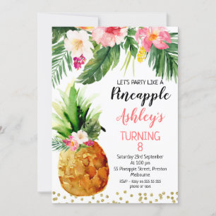 Invitation Fête Comme Un Anniversaire Floral D'Anniversaire