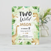 Invitation Fête Comme Un Dinosaure, Anniversaire Des Dinosaur (Debout devant)