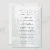 Invitation Fête commémorative des funérailles de la forêt (Dos)