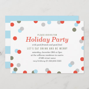 Invitation Fête Confetti