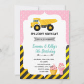 Invitation Fête conjointe de construction de crème glacée (Devant)