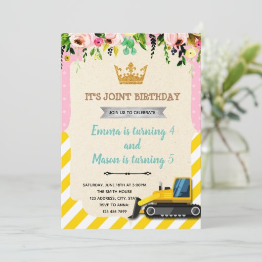 Invitation Fête conjointe de la Princesse (Debout devant)