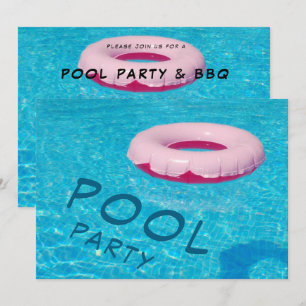 Invitation Fête Cool au Piscine