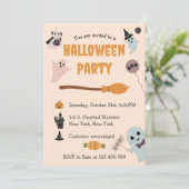 Invitation Fête Costume d'Halloween Cutest pour les enfants (Debout devant)