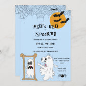 Invitation Fête Costume d'Halloween Éffrayante (Devant / Derrière)