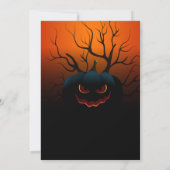 Invitation Fête Costume Halloween fête d'anniversaire (Dos)