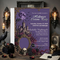 Fête Costumée de Pleine Lune dans un Manoir Hanté