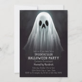 Invitation Fête Costumée éffrayante Ghost Halloween (Devant)
