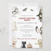 Invitation Fête Costumée Halloween (Devant)