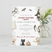Invitation Fête Costumée Halloween (Debout devant)