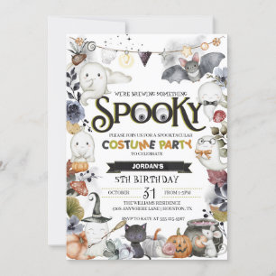 Invitation Fête Costumée Halloween éffrayante