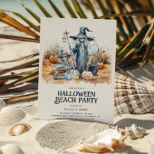 Invitation Fête côtière d'Halloween Beach