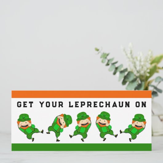 Invitation Fête créative de la Saint Patrick (Debout devant)