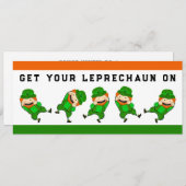 Invitation Fête créative de la Saint Patrick (Devant / Derrière)