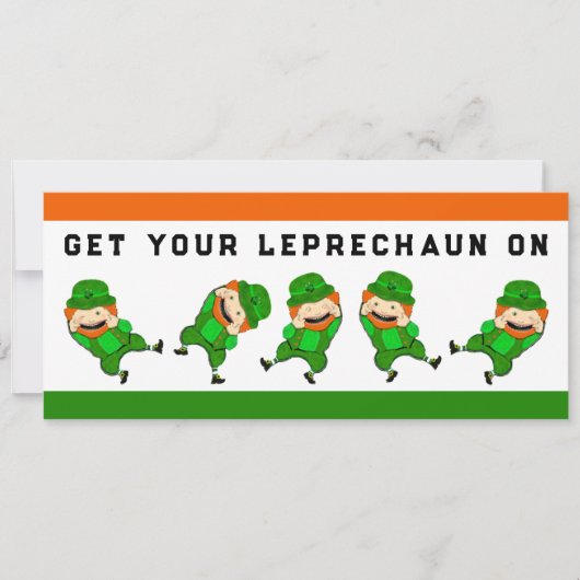 Invitation Fête créative de la Saint Patrick (Devant)