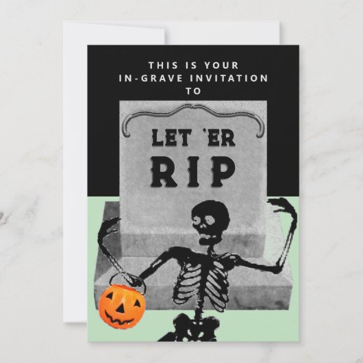 Invitation Fête créative d'Halloween (Devant)