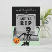 Invitation Fête créative d'Halloween (Debout devant)
