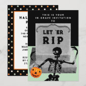 Invitation Fête créative d'Halloween (Devant / Derrière)
