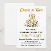 Invitation Fête d'adieu (Devant / Derrière)