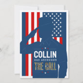 Invitation Fête d'adieu pour l'aviation militaire Rustic (Devant)