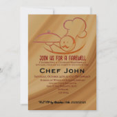 Invitation Fête d'adieu pour le chef (Devant)
