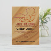 Invitation Fête d'adieu pour le chef (Debout devant)