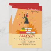 Invitation Fête d'adieu pour l'entrée au collège (Devant / Derrière)